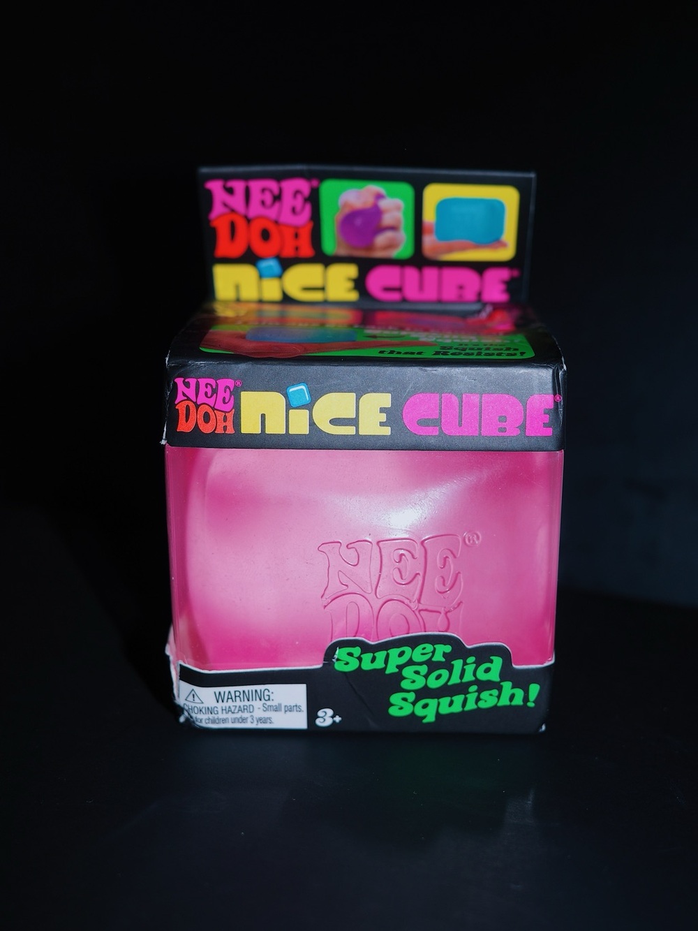 Needoh Nice Cube Super Solid Squish - Pink